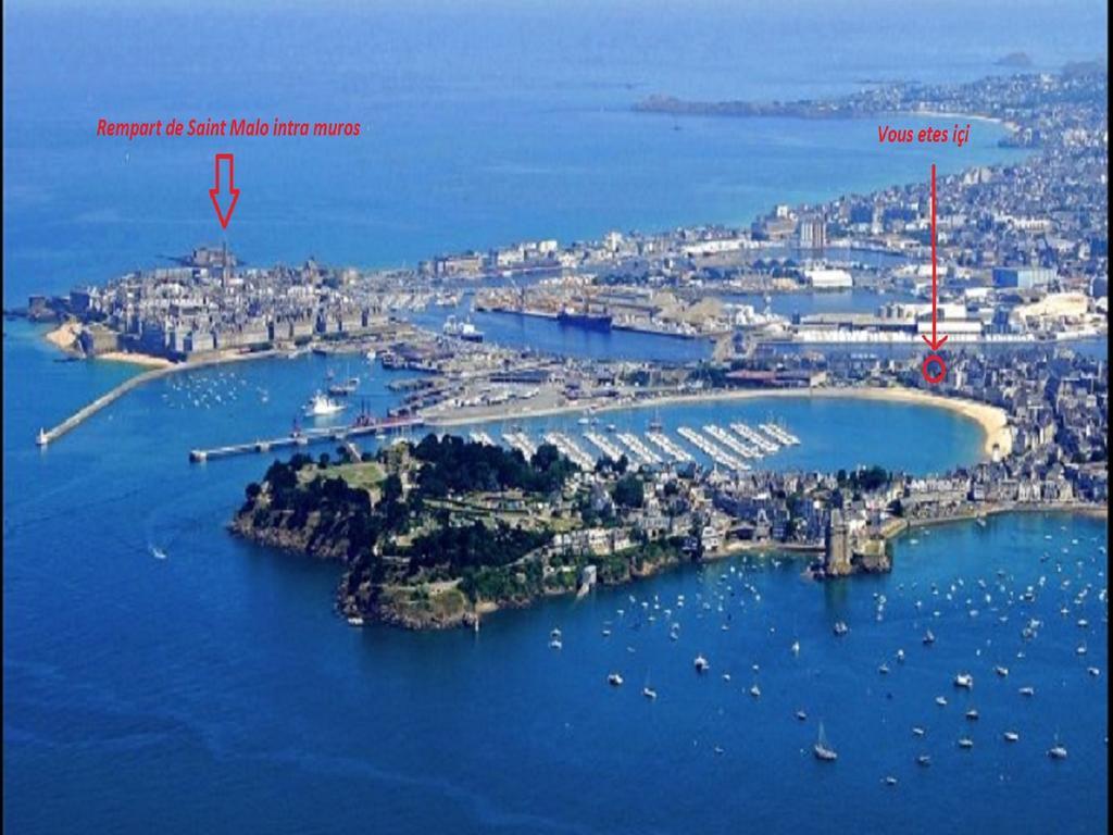 Appartement Saint Malo Vue Sur Mer Et Sur Intra Muros, Ferry, Plage Et Commerces A 50 M Exteriér fotografie