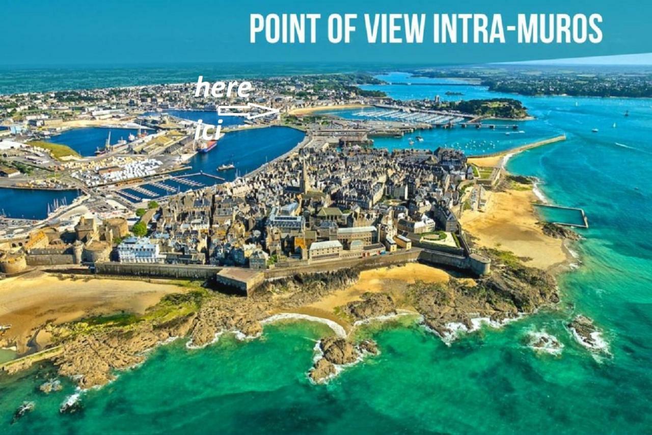 Appartement Saint Malo Vue Sur Mer Et Sur Intra Muros, Ferry, Plage Et Commerces A 50 M Exteriér fotografie