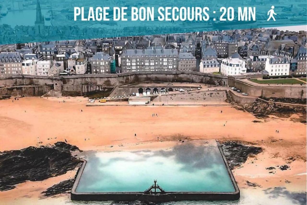 Appartement Saint Malo Vue Sur Mer Et Sur Intra Muros, Ferry, Plage Et Commerces A 50 M Exteriér fotografie